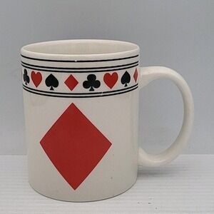 I. Goldinger & Co. 12 oz Playing Card Suits Coffee Heart Mug